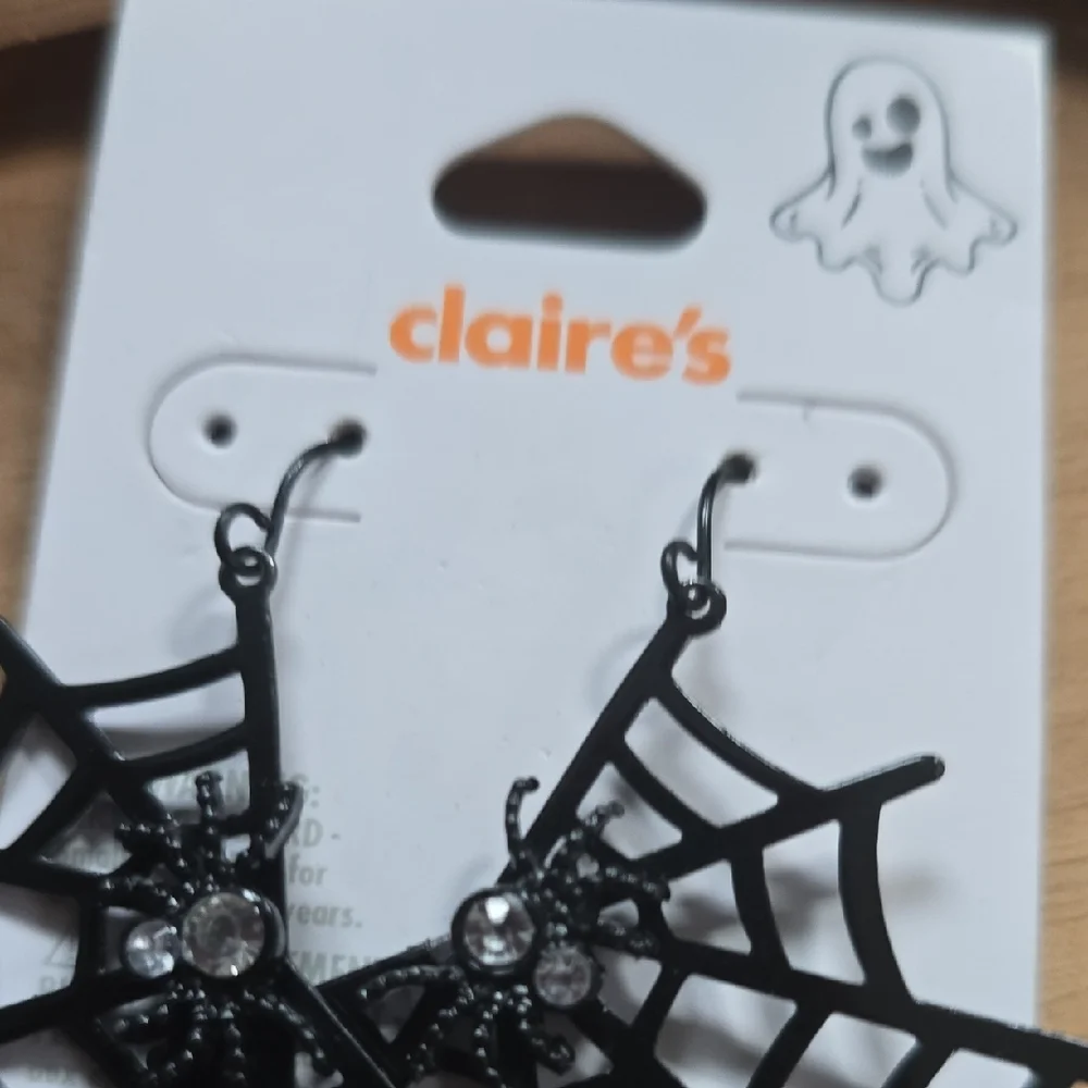 Claire's Black Spider Web Jewelry
